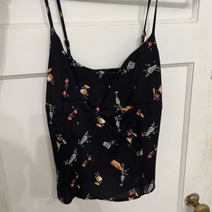 Reformation Grace Top in Cocktail pattern